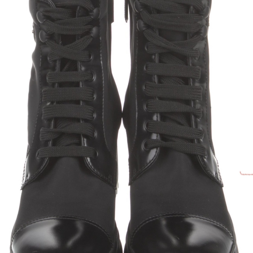 Prada Black Women's Combat Boots